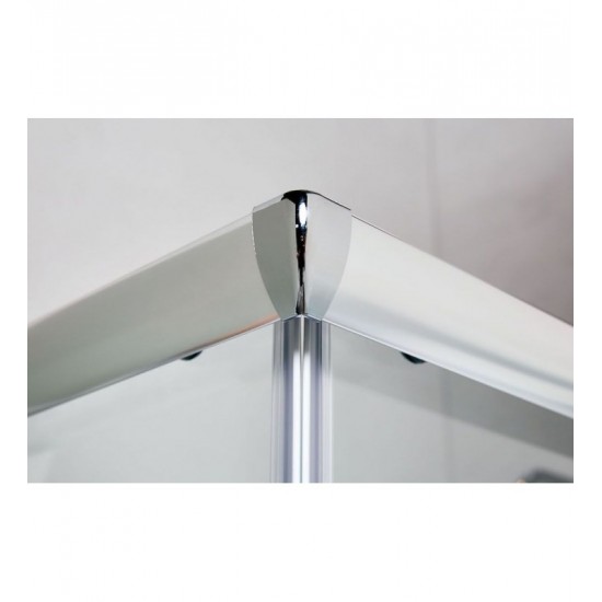 Καμπίνα Ντουζιέρας New Tema Τετράγωνη 90x90x180cm με Κρύσταλλο Ασφαλείας NT9090 Διάφανη Χρωμέ Καμπίνα Ντουζιέρας New Tema Τετράγωνη 90x90x180cm με Κρύσταλλο Ασφαλείας NT9090 Διάφανη Χρωμέ